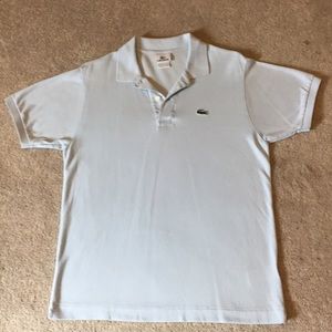Men BabyBlue Lacoste Polo medium Good condition